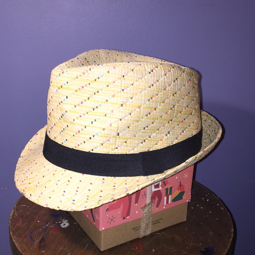💯 paper woven Trilby Hat NWOT Target short brim cap